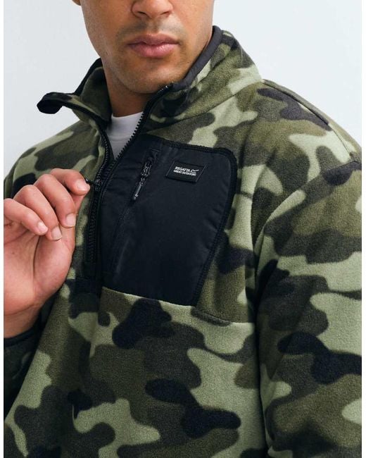 Regatta Green Frankie Half Zip Fleece for men