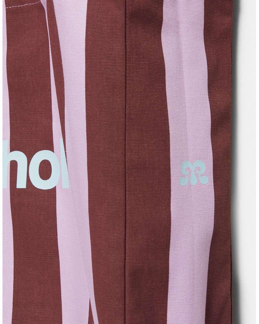 Pull&Bear Red – gestreifte tragetasche