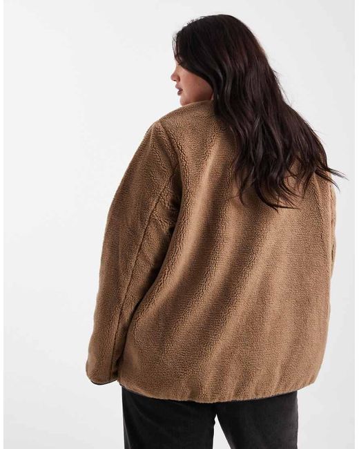 ONLY Brown Teddy Duffle Coat