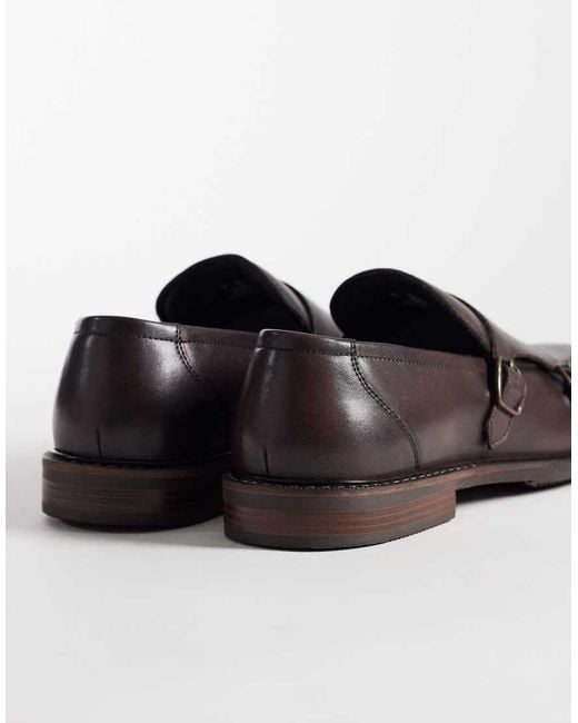 ASOS Brown Monk Shoes for men