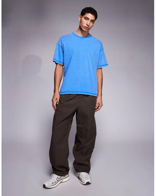 ADPT Blue Oversized T-Shirt for men