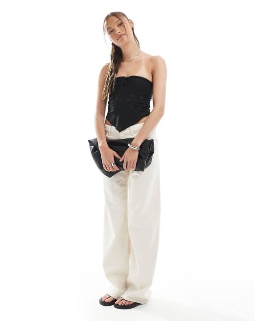 Cotton On Black Claudia Halter Tube Top