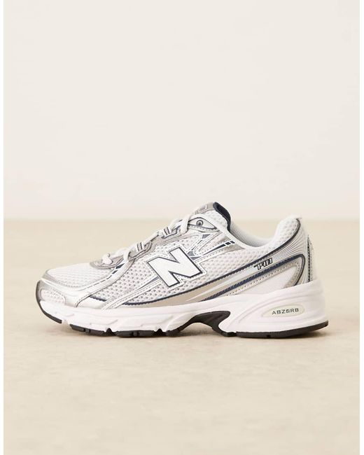 New Balance White 740 Trainers