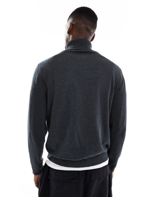 Jack & Jones Blue Roll Neck Jumper for men