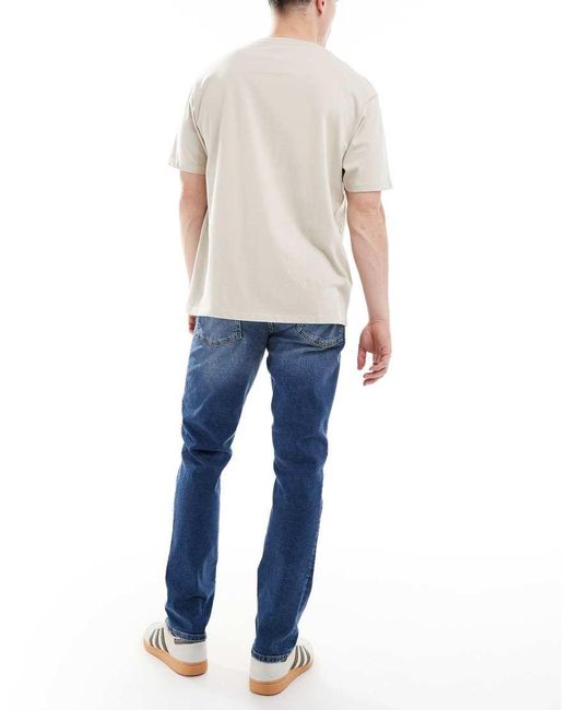 ASOS Blue Stretch Slim Jeans for men