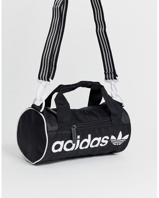 Adidas Originals Mini Duffle Bag In Black