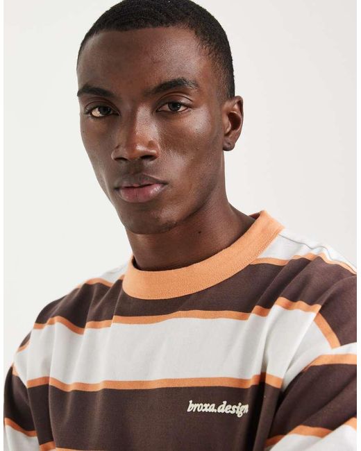 ASOS Natural Heavyweight Boxy Oversized T-Shirt for men
