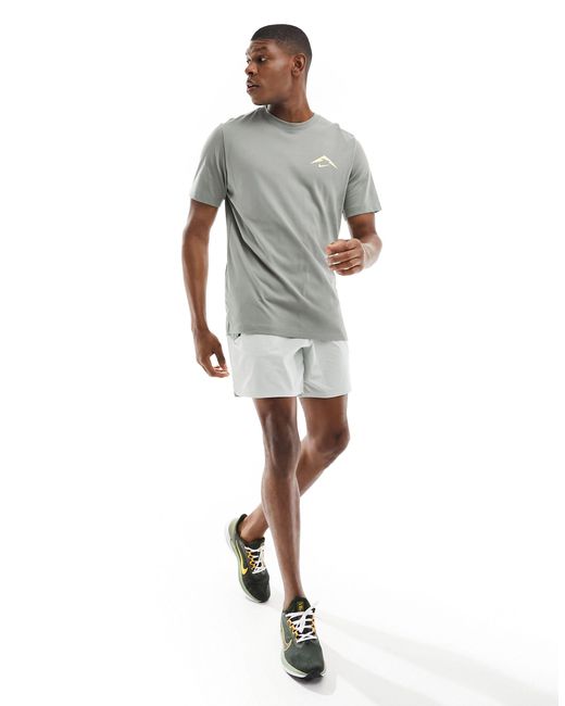 Nike Gray Trail Dri-fit Graphic T-shirt for men