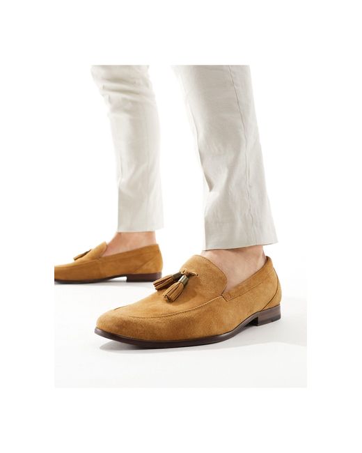 Schuh White Ren Tassel Loafers for men