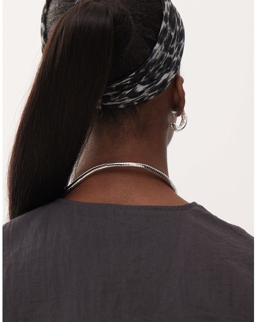 Reclaimed (vintage) Black Malleable Multi Way Necklace