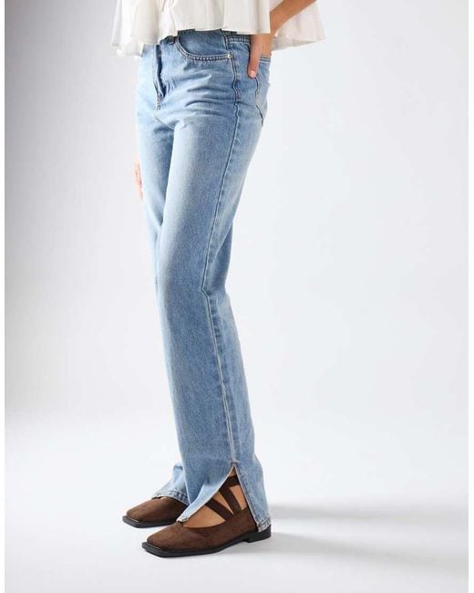 Glamorous Blue Side-Split Jeans