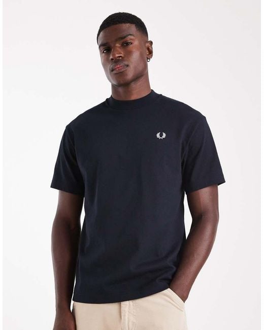Fred Perry Blue Relaxed T-shirt for men