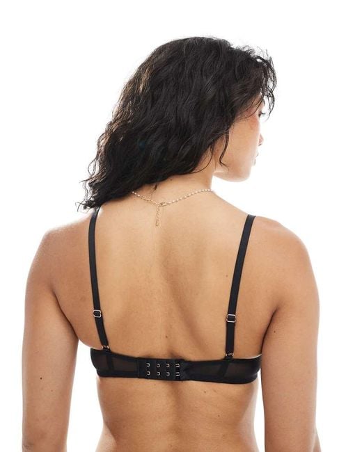 Bralette Sin Relleno De Encaje Origins De DORINA de color Black