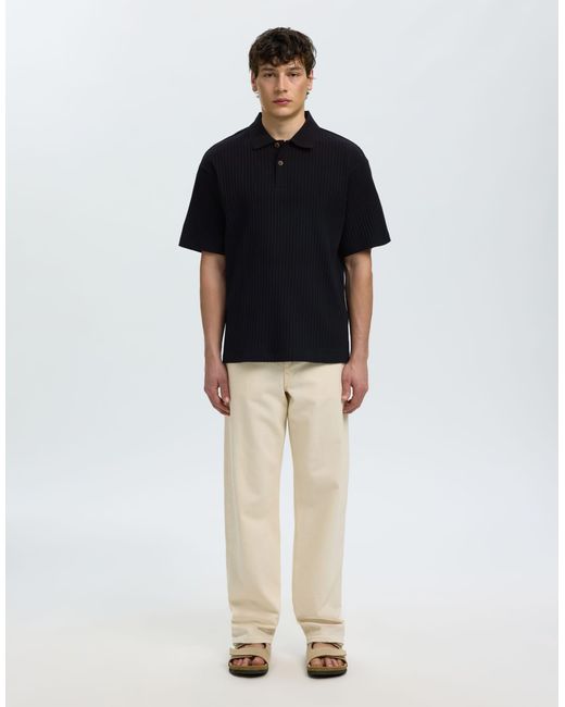 Polo SELECTED pour homme en coloris Blue