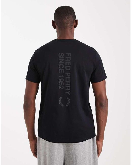 Fred Perry Blue Bold Logo T-shirt for men