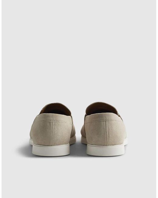 River Island Natural Suede Loafers for men