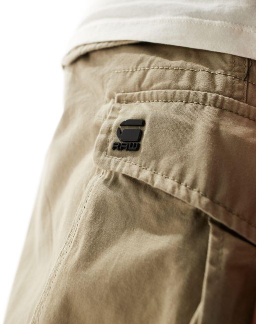 Rovic - pantaloncini cargo comodi beige di G-Star RAW in Natural da Uomo