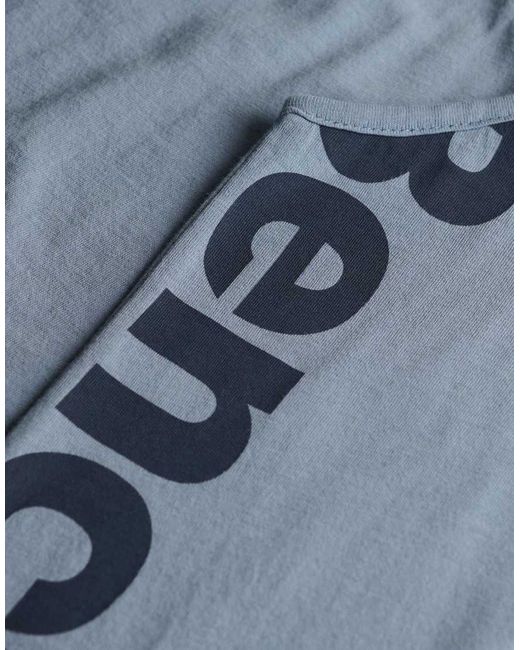 Bench x Superdry & Co Blue Fitted Cami Layer Vest