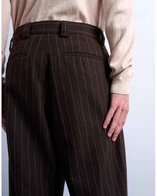 Topman Ruimvallende Blazer in het Brown voor heren