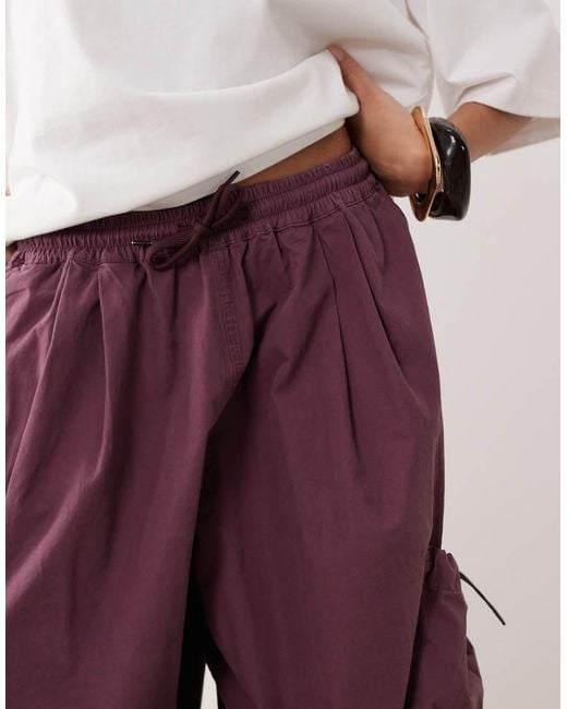 ARRANGE Purple Delphi Drawcord Utility Trouser