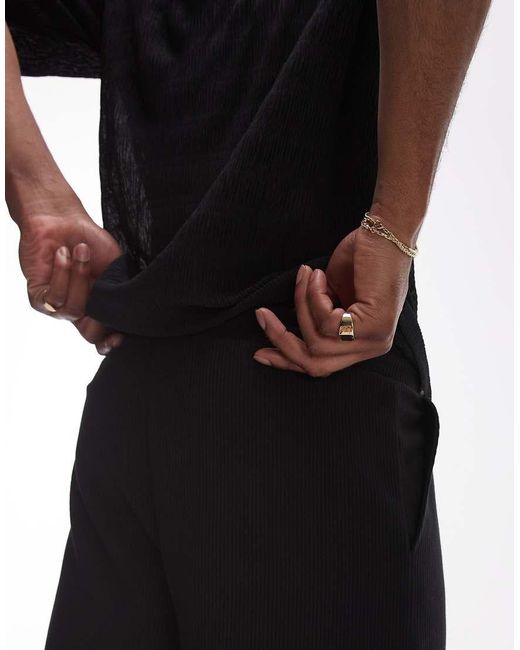 Topman Joggingbroek Met Rechte Pijpen in het Black voor heren