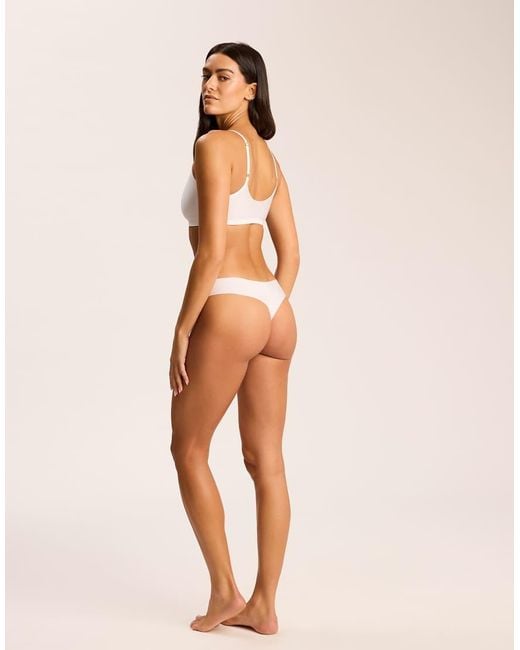 Commando Natural Butter Thong 3 Pack