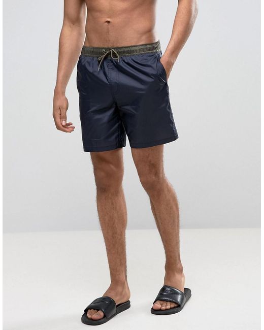 ASOS Synthetic Swim Shorts In Ripstop 