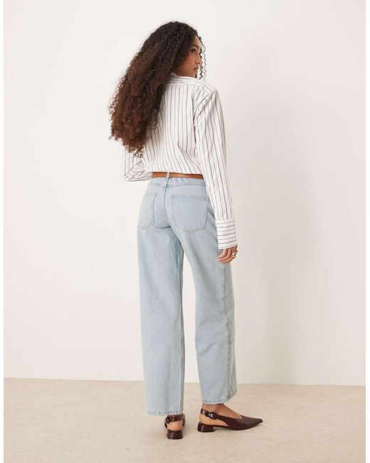 ASOS Rechte Timmermansjeans in het White