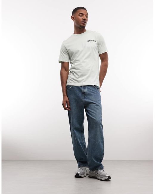 Element White Small Graphic T-shirt for men
