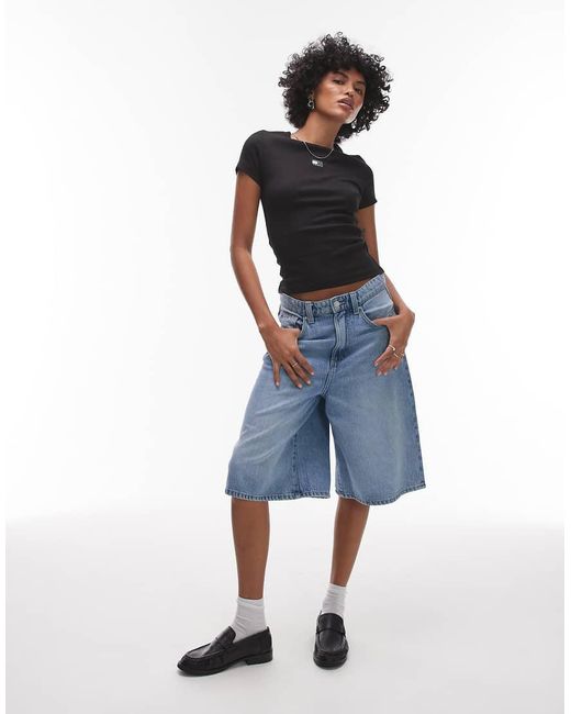Camiseta Negra De Corte Slim Con Parche De Tommy Hilfiger de color Black