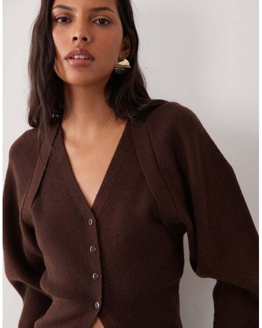 ASOS White Double Layer Shrug Cardi
