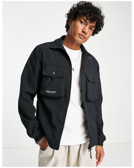 Marshall Artist Overshirt Jacket in Black (Blue) for Men Lyst UK