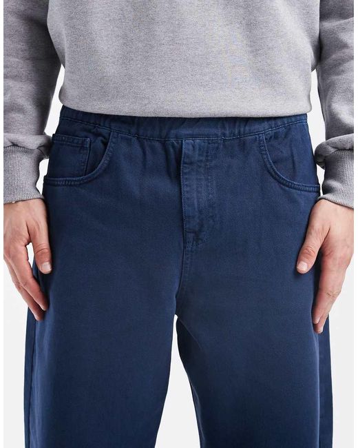 ASOS Blue baggy Pull On Trousers for men