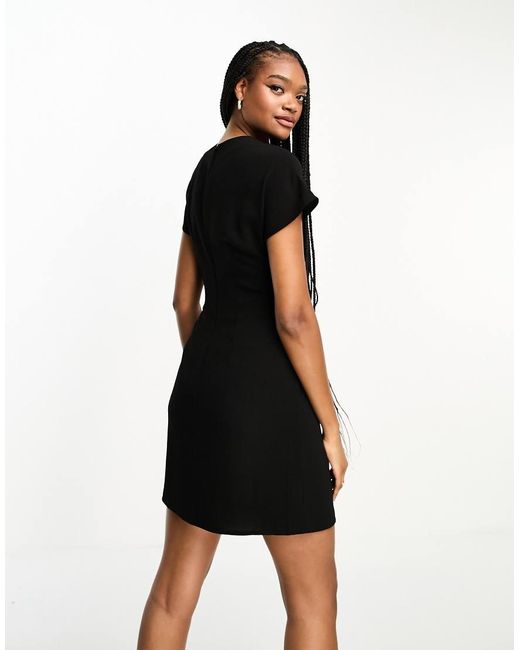ASOS Black Asos Design Tall Nipped-in Waist Mini Dress