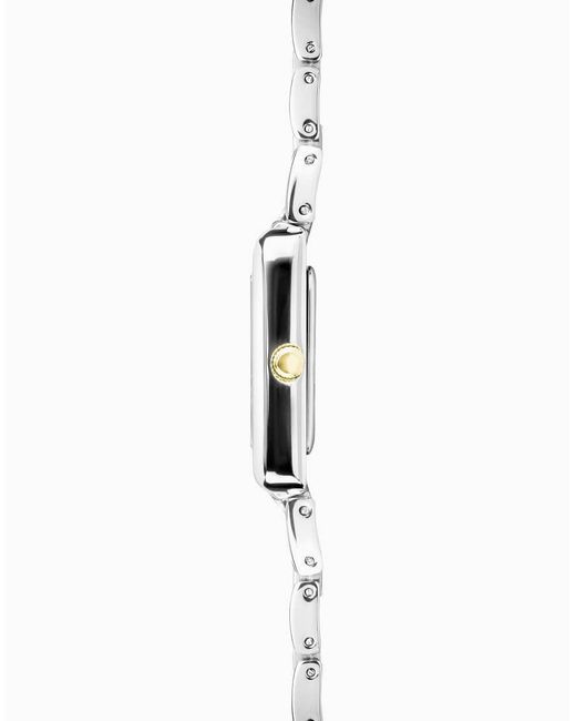 Sekonda Metallic Colette 22Mm Rectangular Two Tone Watch