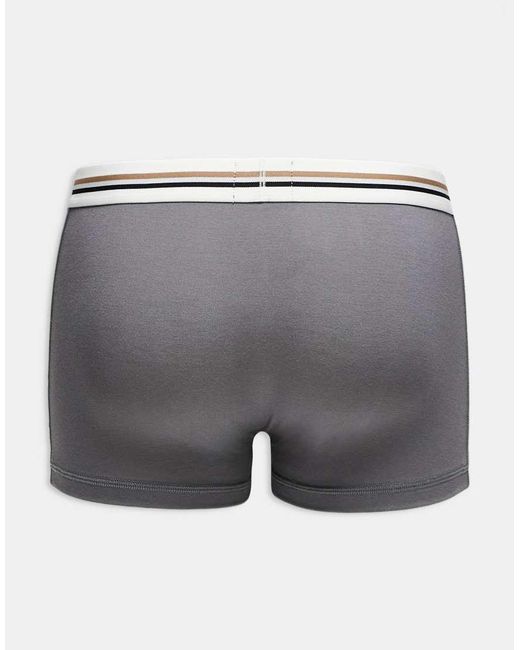 Boss Gray 3 Pack Revive Trunks for men