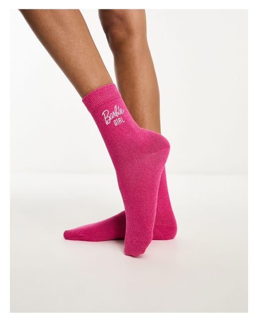 Skinnydip London Pink X Barbie Socks