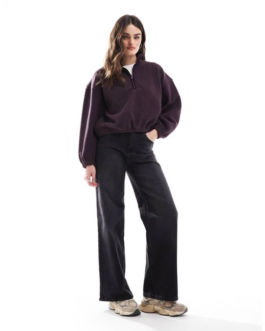 Levi's Purple – delta – sweatshirt aus sherpa-teddyfell