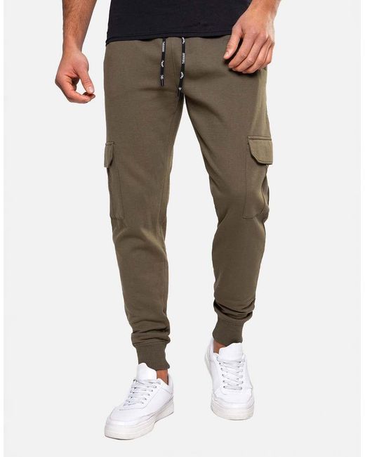 Threadbare Green Cargo Style Joggers for men