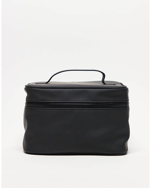 ASOS Black Rubberised Washbag for men