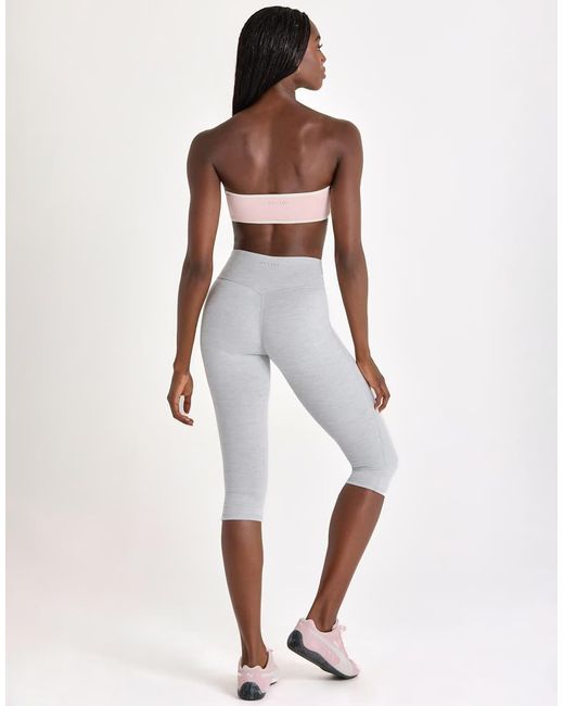 BO+TEE White Soft Active High Rise Capri Leggings
