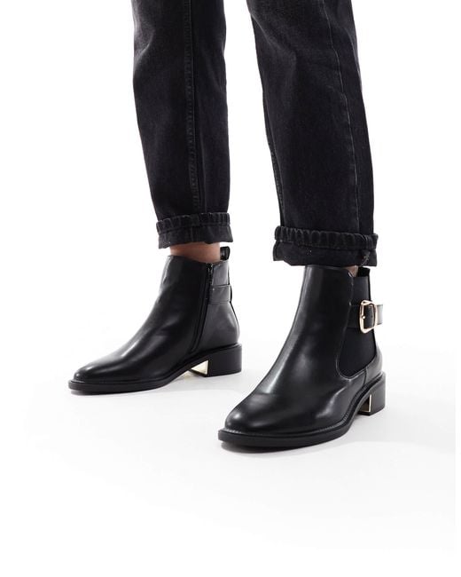 SEQWL Black Latte Refined Chelsea Boots