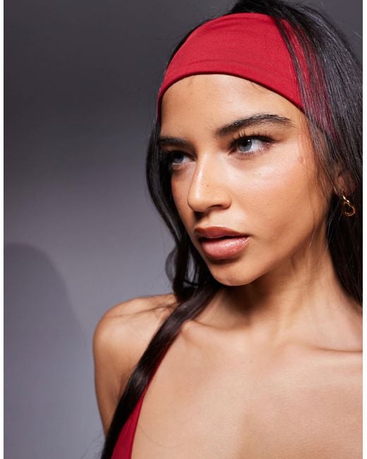 4505 Red Icon Active Quick Dry Headband