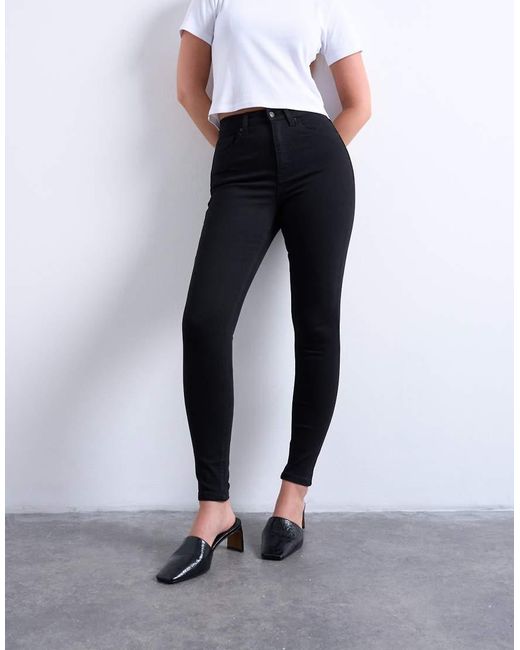 Topshop Hourglass Blue Jamie High Rise Skinny Jean