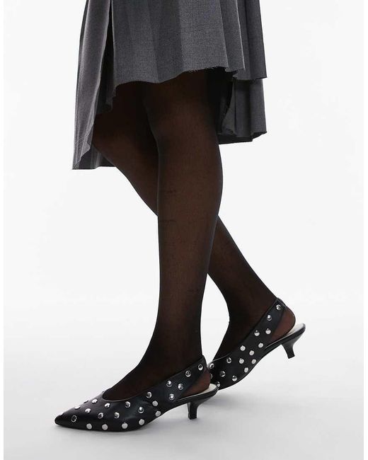 Scarpe Con Tacchetto A Spillo Nere A Punta di Bimba Y Lola in Black