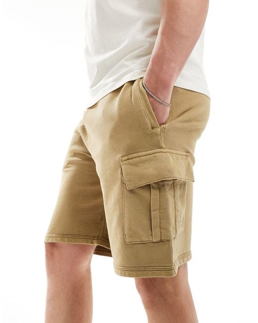 Superdry Natural Contrast Stitch Cargo Shorts for men