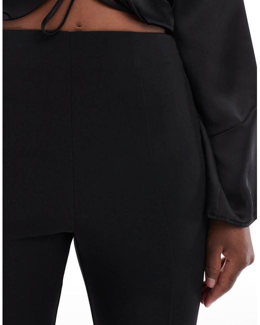 ASOS Elegante Skinny Broek Met Ritsdetail Aan De Voorkant in het Black