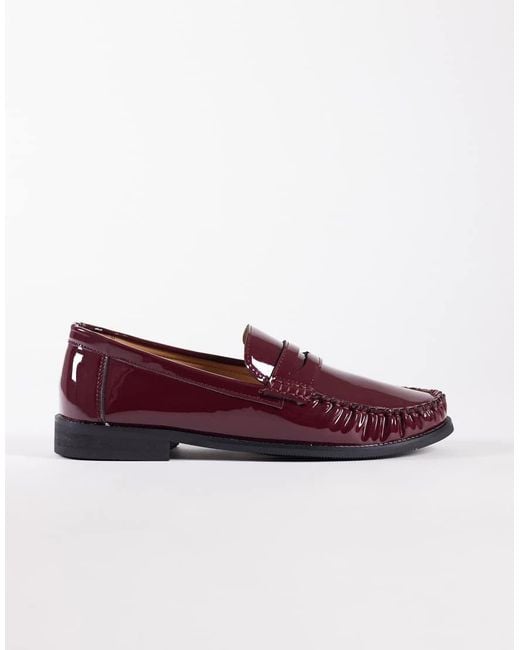 SEQWL Purple Hero Rouched Loafers for men