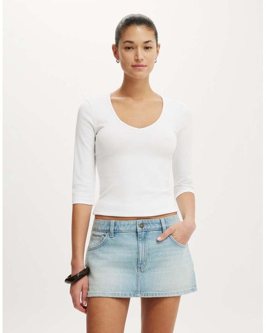 Cotton On Blue Original Denim Skort