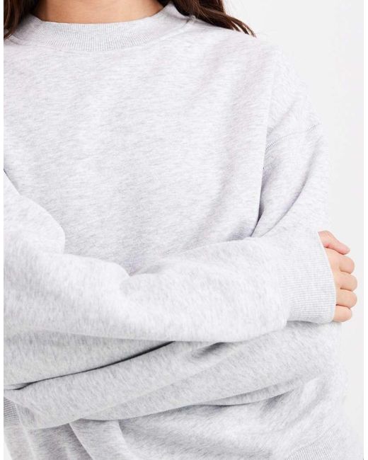 Cotton On White Oversized Sweatshirt